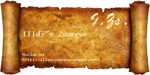 Illés Zsanna névjegykártya