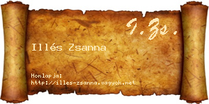 Illés Zsanna névjegykártya